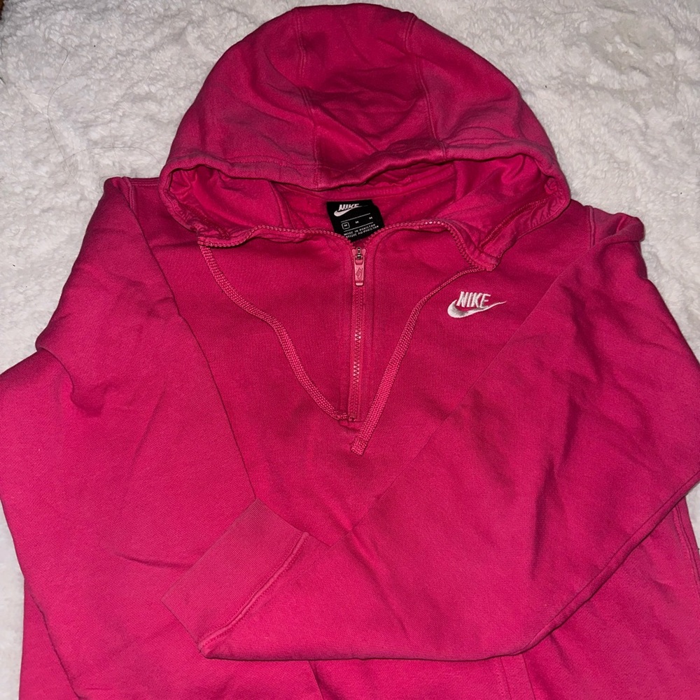 NIKE Vintage Pink Quarterzip Hoodie